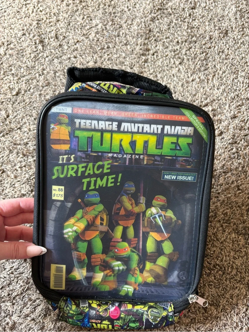 Nickelodeon Teenage Mutant Ninja Turtles Green Kids Lunchbox